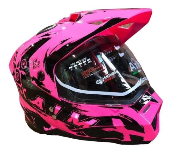 Шлем детский AiM JK802Y Pink/Black