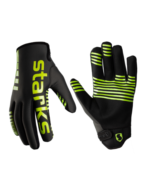 Мотоперчатки STARKS Перчатки квадро Neoprene  Серый/салатовый 
