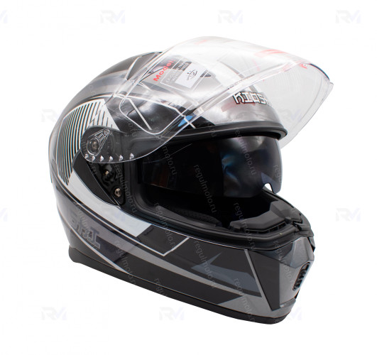 Шлем KIOSHI Avatar 316  интеграл с очками (Серый)