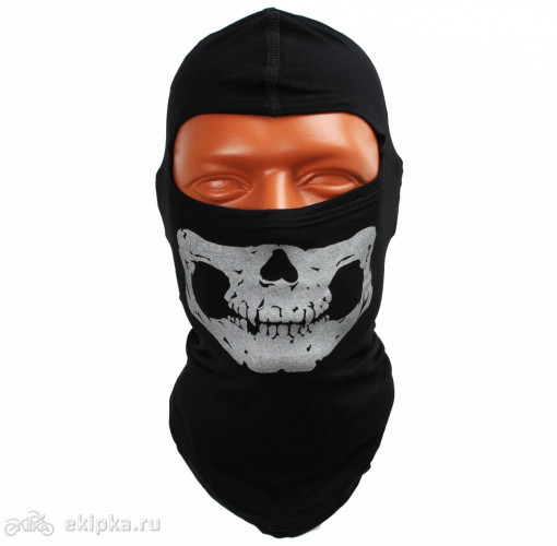 Подшлемник черный череп LNR-B-SKULL