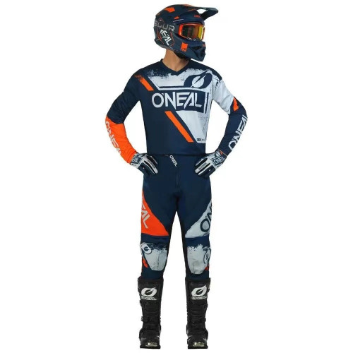 Комплект джерси + мотоштаны ONEAL RIDER ELEMENT THREAT AIR синий/оранжевый (Синий /оранжевый)